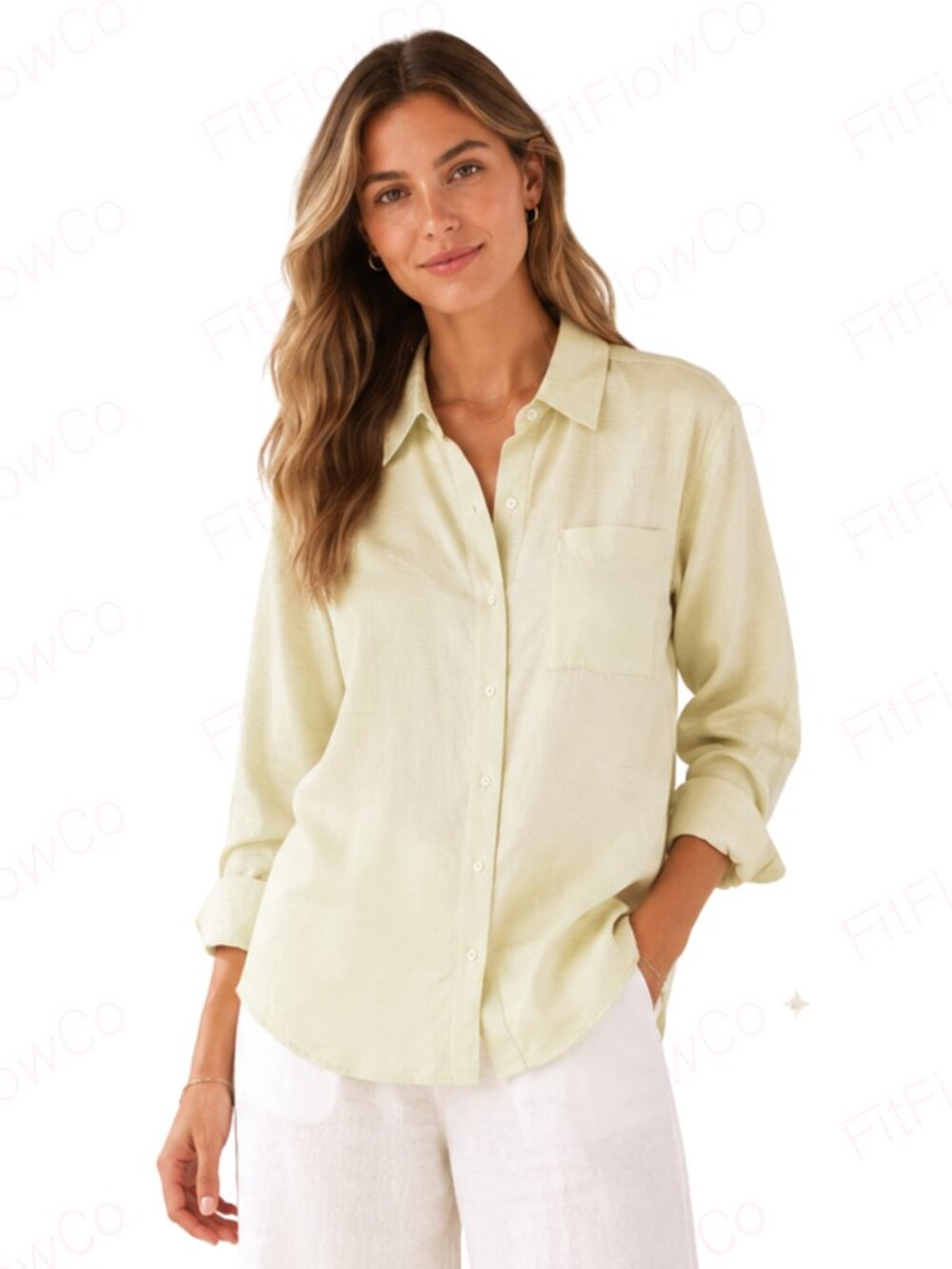 Calvin Klein Jeans Double Gauze Button Down Shirt Women XS Sage NWT